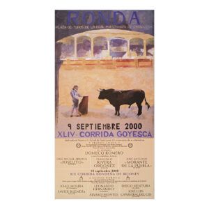 CARTEL CORRIDA  GOYESCA 2000