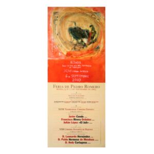 CARTEL CORRIDA  GOYESCA 2003